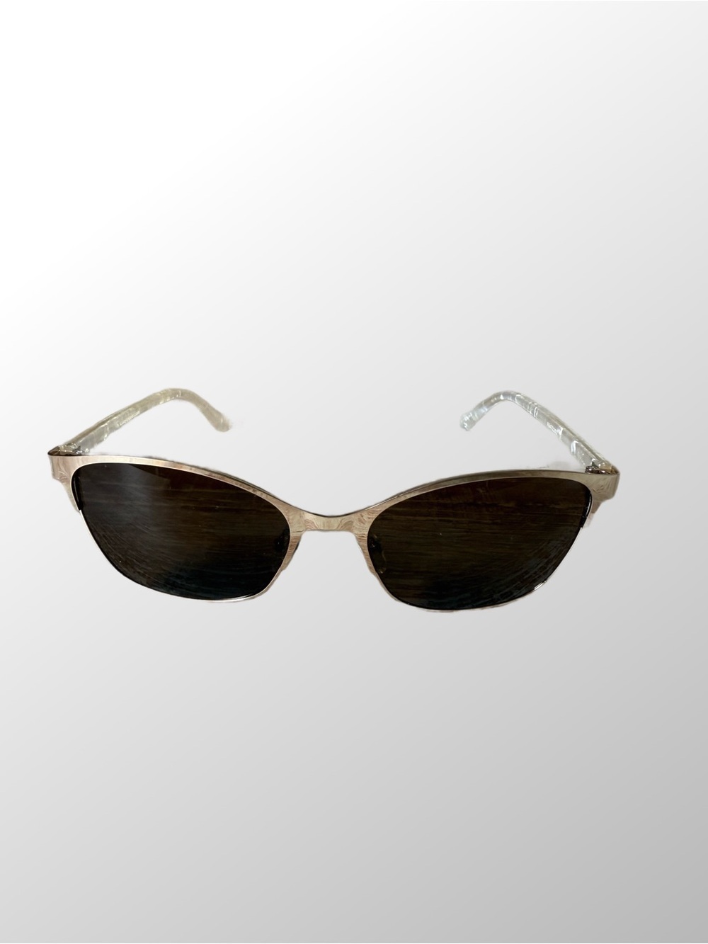 Gold Frame translucent brown Lens Women's Sunglasses